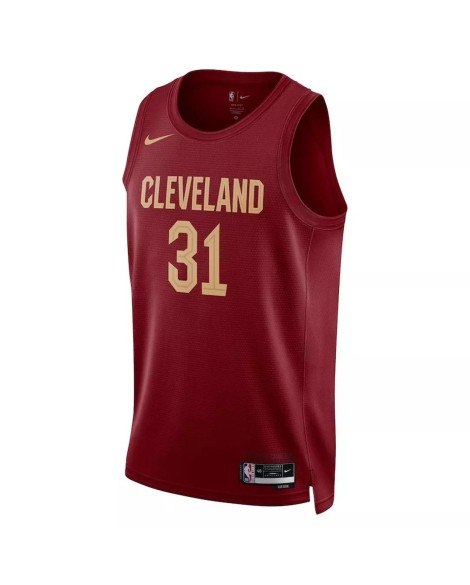 Maillot Swingman Cleveland Cavaliers Jarrett Allen #31 Nike Wine 2022/23 pour hommes - Édition Icon