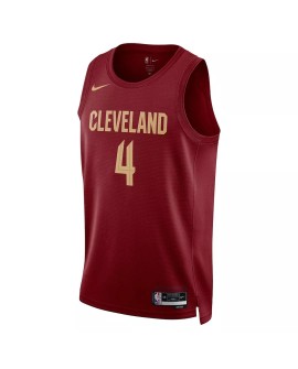 Maillot Swingman Cleveland Cavaliers Evan Mobley #4 Nike Wine 2022/23 pour hommes - Édition Icon