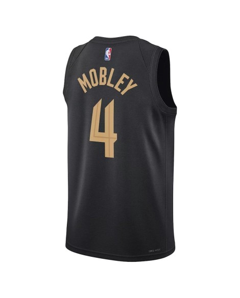 Maillot Swingman Cleveland Cavaliers Evan Mobley #4 Jordan Brand noir 2022/23 pour hommes - Édition Statement
