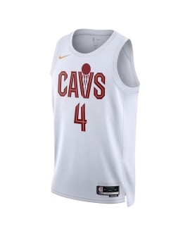 Maillot Swingman Cleveland Cavaliers Evan Mobley #4 Nike blanc 2022/23 pour hommes - Édition Association