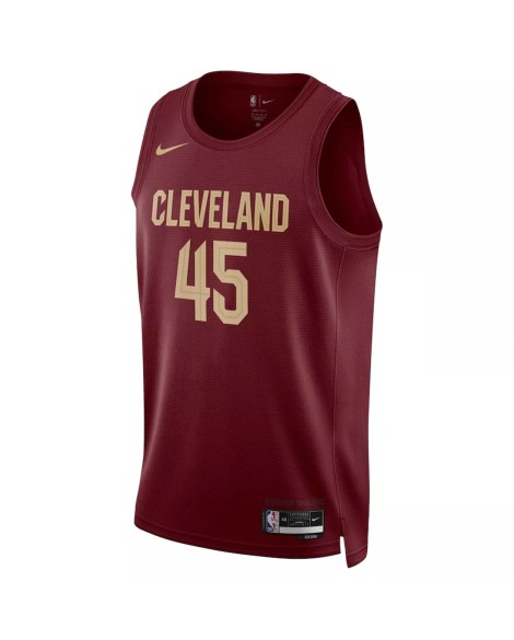 Maillot Swingman Cleveland Cavaliers Donovan Mitchell #45 Nike Wine 2022/23 pour hommes - Édition Icon