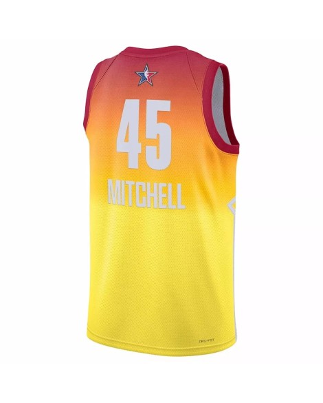Donovan Mitchell #45 Jordan Brand Orange 2023 NBA All-Star Game Swingman Maillot Swingman pour homme