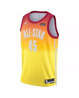 Donovan Mitchell #45 Jordan Brand Orange 2023 NBA All-Star Game Swingman Maillot Swingman pour homme
