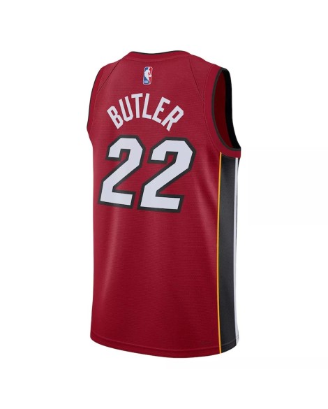 Maillot Swingman Miami Heat Jimmy Butler #22 Jordan Brand rouge 2022/23 pour hommes - Édition Statement