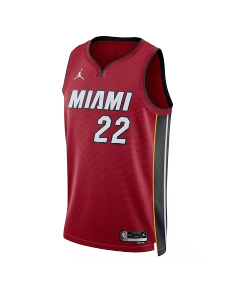 Maillot Swingman Miami Heat Jimmy Butler #22 Jordan Brand rouge 2022/23 pour hommes - Édition Statement