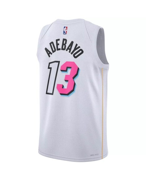 Maillot Swingman Miami Heat Bam Adebayo #13 Nike blanc 2022/23 pour homme - City Edition
