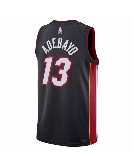 Maillot Swingman Miami Heat Bam Adebayo #13 noir 22/23 pour hommes - Édition Icon