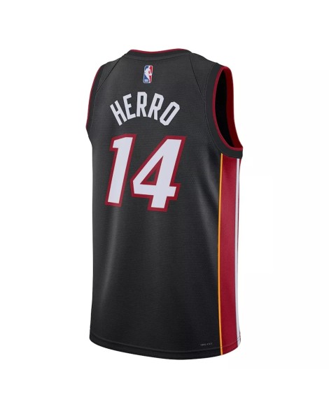Maillot Swingman Miami Heat Tyler Herro #14 Nike Noir 2022/23 - Édition Icon
