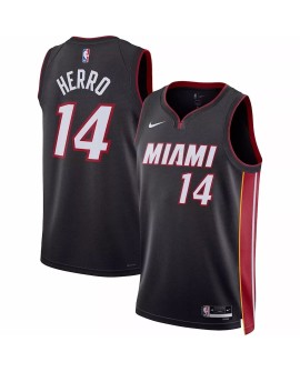 Maillot Swingman Miami Heat Tyler Herro #14 Nike Noir 2022/23 - Édition Icon