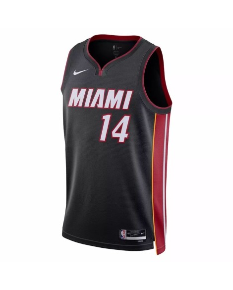 Maillot Swingman Miami Heat Tyler Herro #14 Nike Noir 2022/23 - Édition Icon