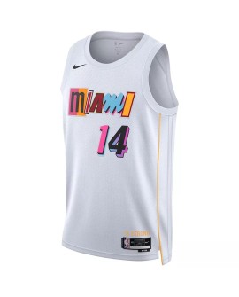 Maillot Swingman Miami Heat Tyler Herro #14 Nike blanc 2022/23 pour hommes - City Edition