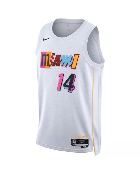 Maillot Swingman Miami Heat Tyler Herro #14 Nike blanc 2022/23 pour hommes - City Edition