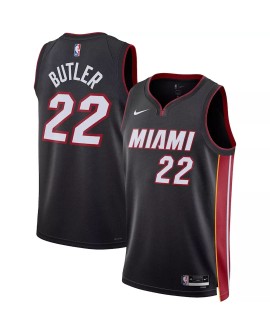 Maillot Swingman Miami Heat Jimmy Butler #22 noir 22/23 pour hommes - Édition Icon