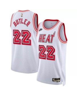 Maillot Swingman Miami Heat Jimmy Butler #22 blanc 22/23 pour hommes - Édition classique