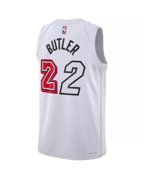 Maillot Swingman Miami Heat Jimmy Butler #22 Nike blanc 2022/23 pour homme - City Edition