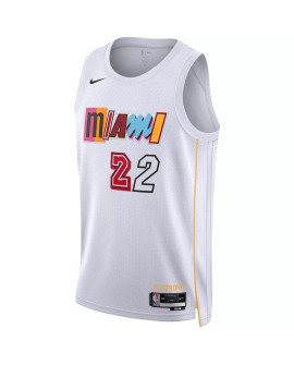 Maillot Swingman Miami Heat Jimmy Butler #22 Nike blanc 2022/23 pour homme - City Edition