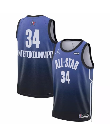 Maillot Swingman Giannis Antetokounmpo Jordan Brand bleu 2023 NBA All-Star Game pour homme