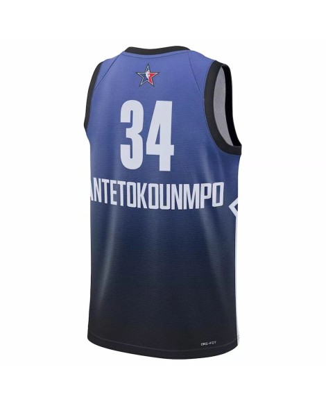 Maillot Swingman Giannis Antetokounmpo Jordan Brand bleu 2023 NBA All-Star Game pour homme