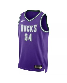 Maillot Swingman Milwaukee Bucks Giannis Antetokounmpo Nike violet 2022/23 pour homme - Édition classique